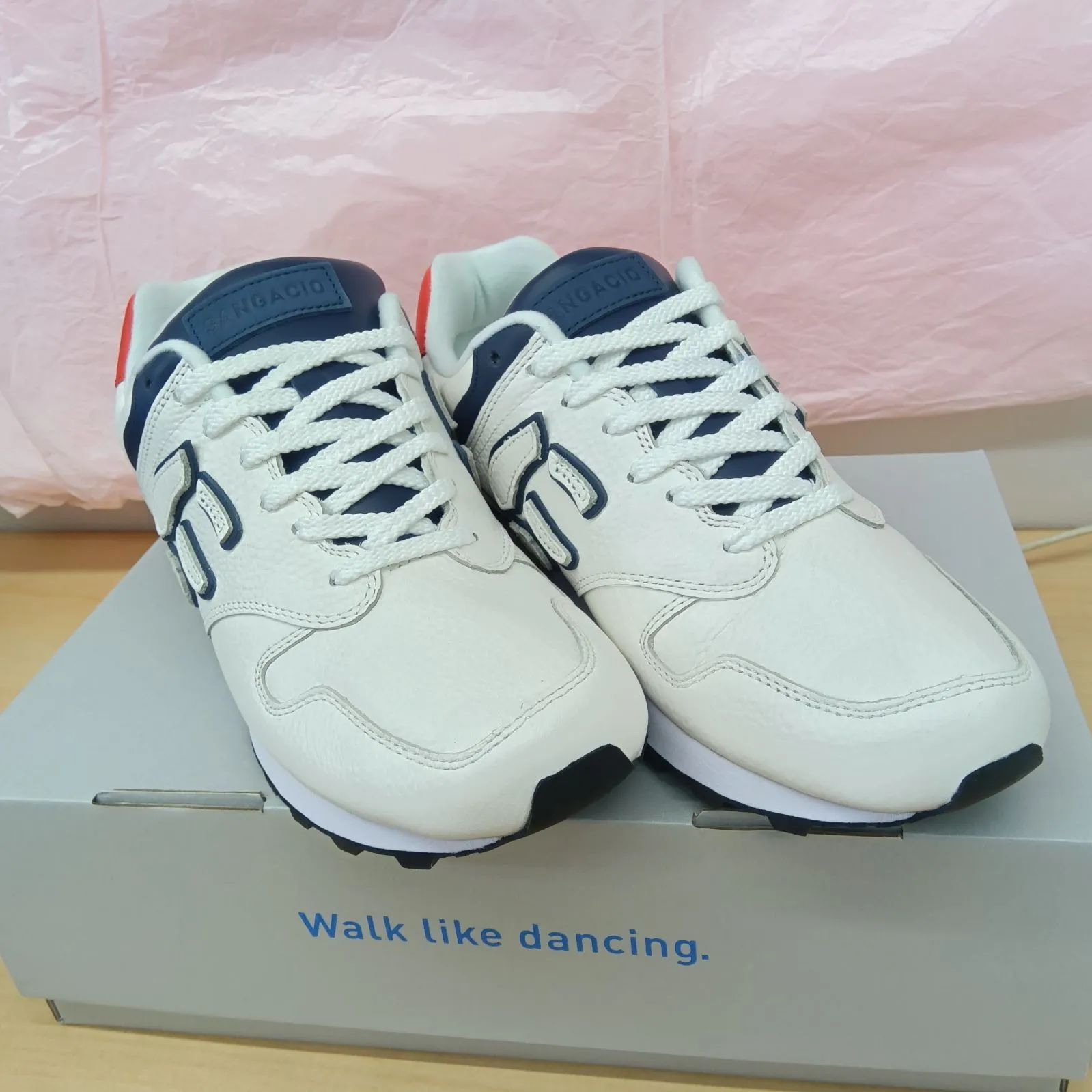 新品 SANGACIO にゅ トリコロール スニーカー 26cm - メルカリ