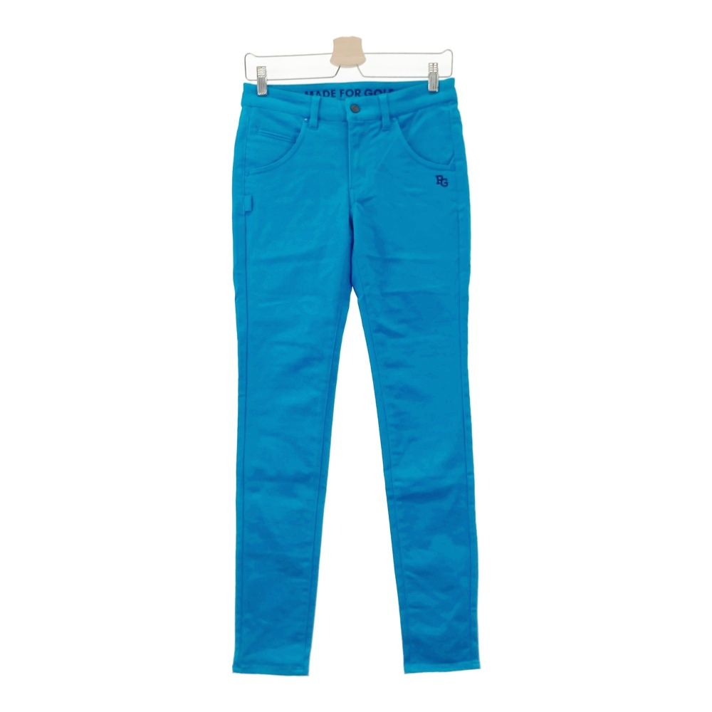 サイズ 0 PEARLY GATES パーリーゲイツ ストレッチパンツ ブルー系 ゴルフウェア レディース ストスト