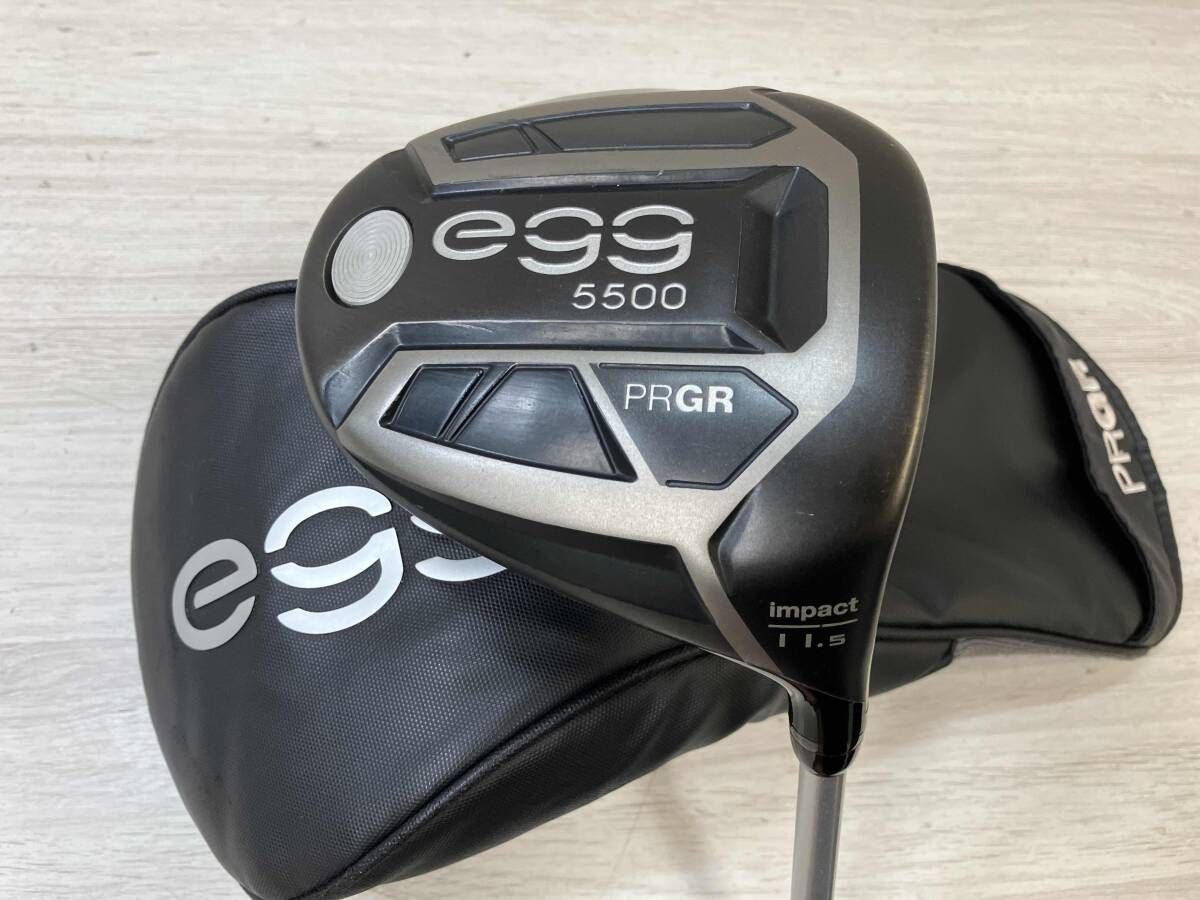 ヘッドカバー付き PRGR egg 5500 impact ドライバー レディース 11 5° フレックスL