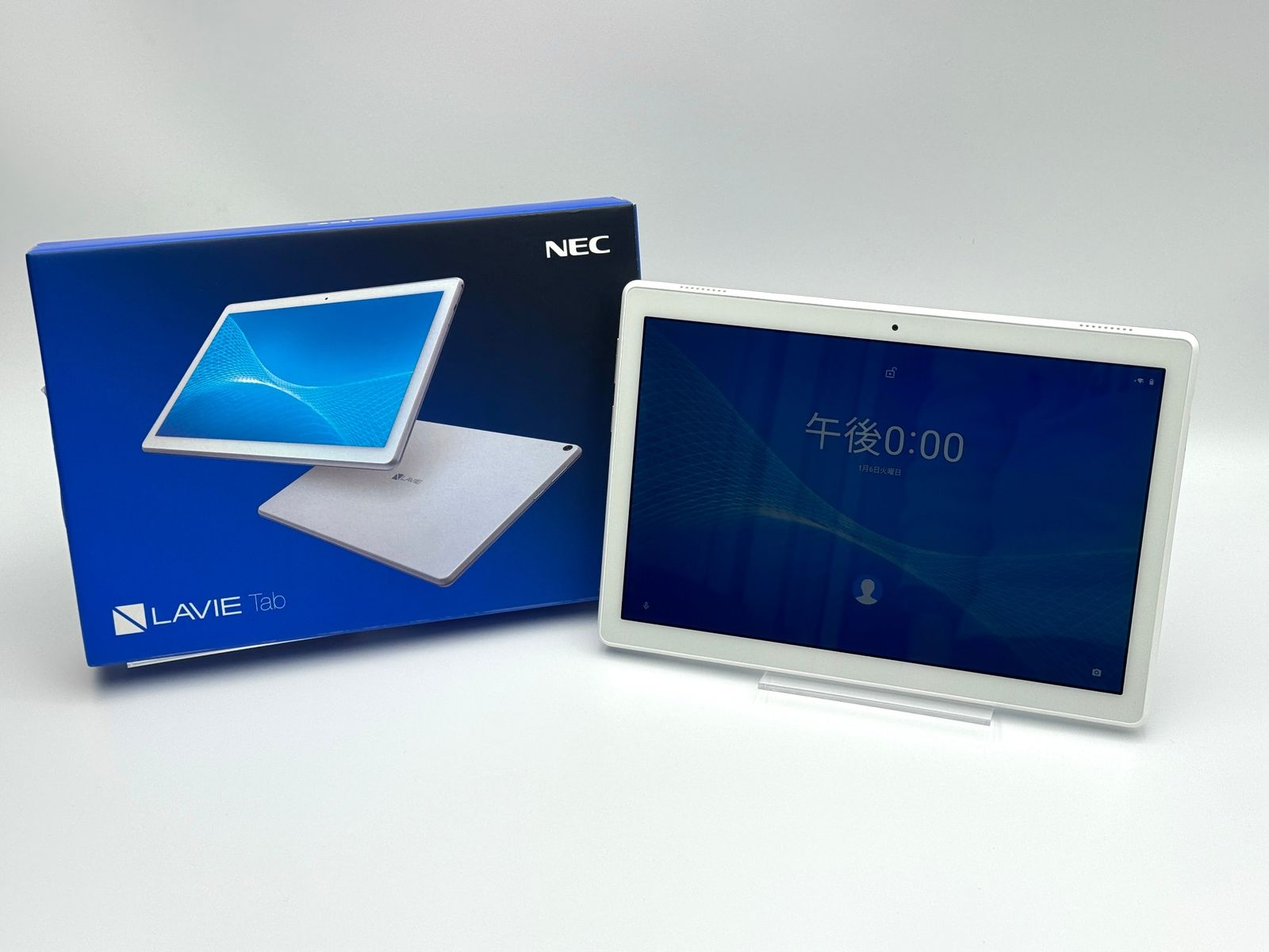 中古B】LAVIE Tab E 10FHD1 PC-TE710KAW 64GB ホワイト SIMフリー 白