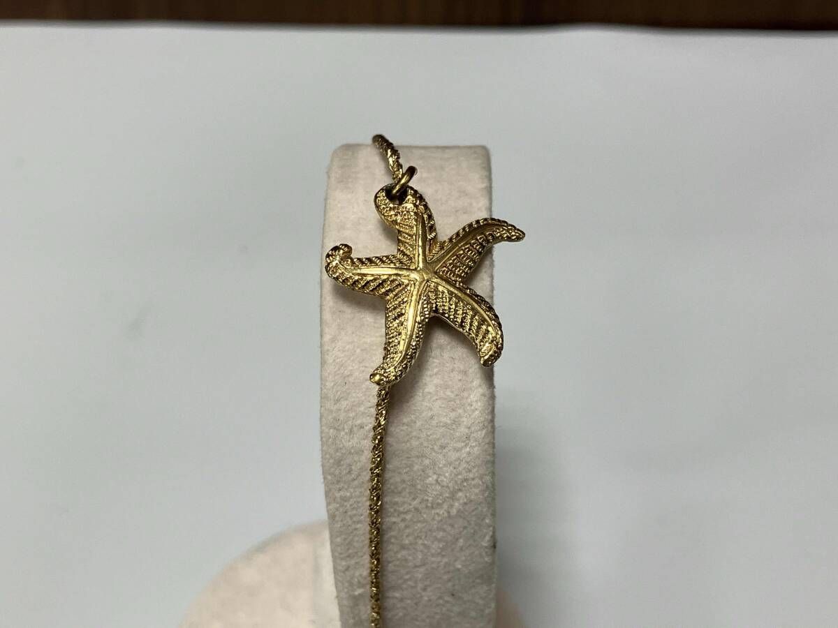 Christian Dior クリスティアンディオール 19 cm ヒトデブレスレット ゴールド