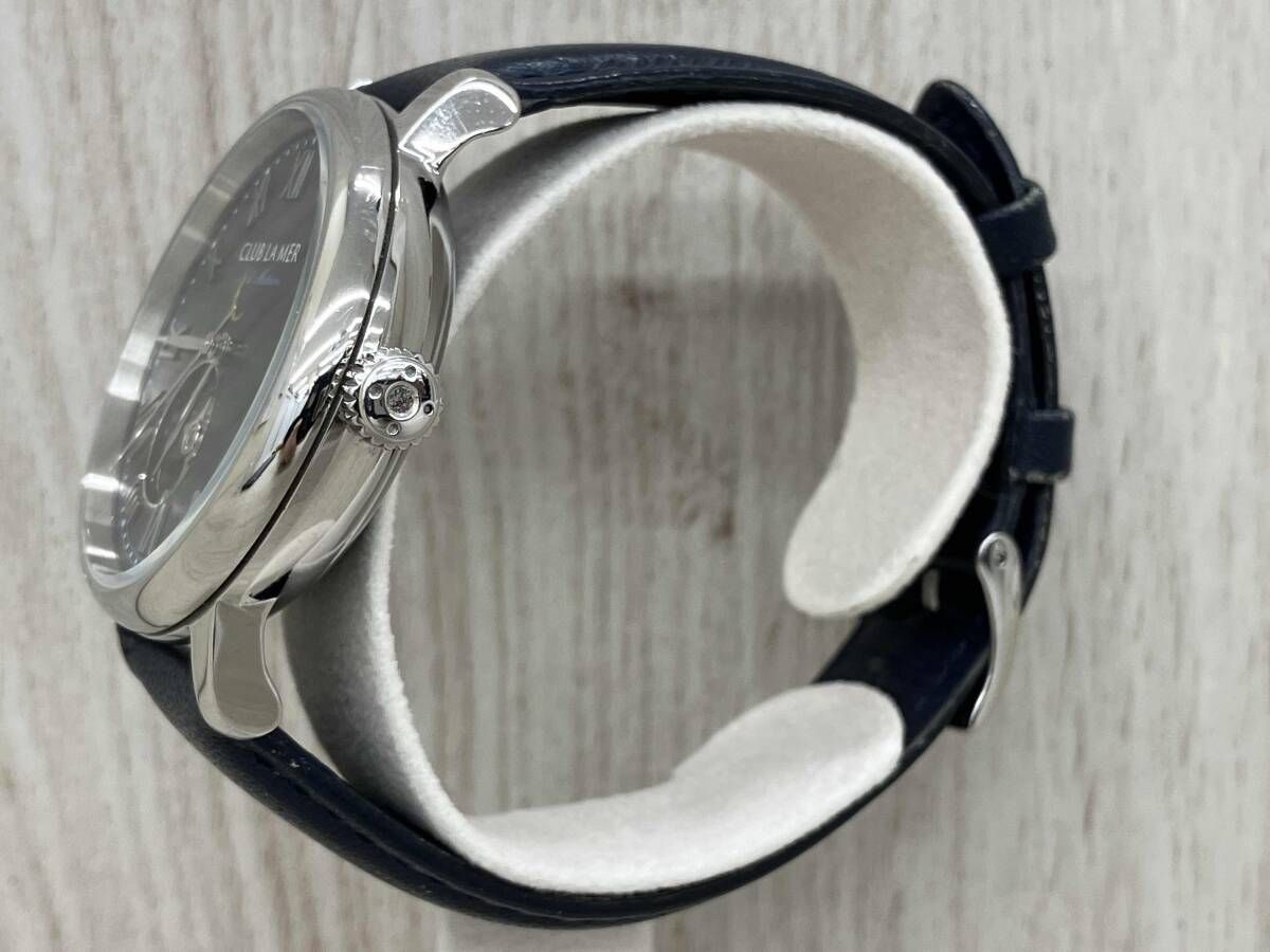 CITIZEN CLUB LA MER 8229-S 116813 自動巻き AT シチズン クラブラメール オープンハート 裏スケ 青文字盤 メンズ腕時計