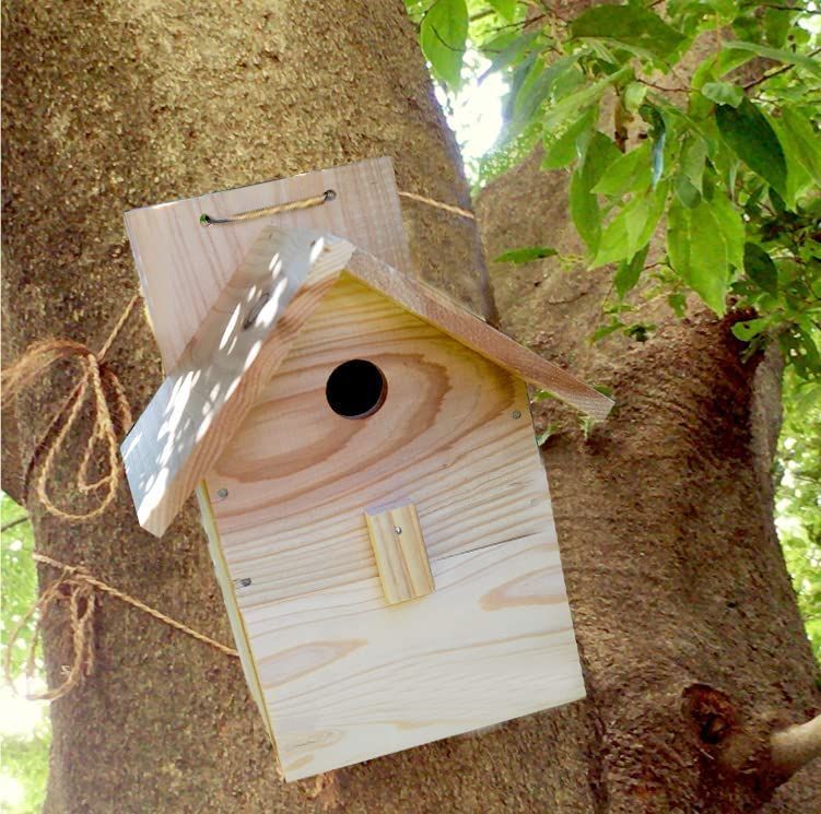 野鳥用巣箱 組み立てキットA （前扉タイプ）夏休み工作、PTA活動、親子
