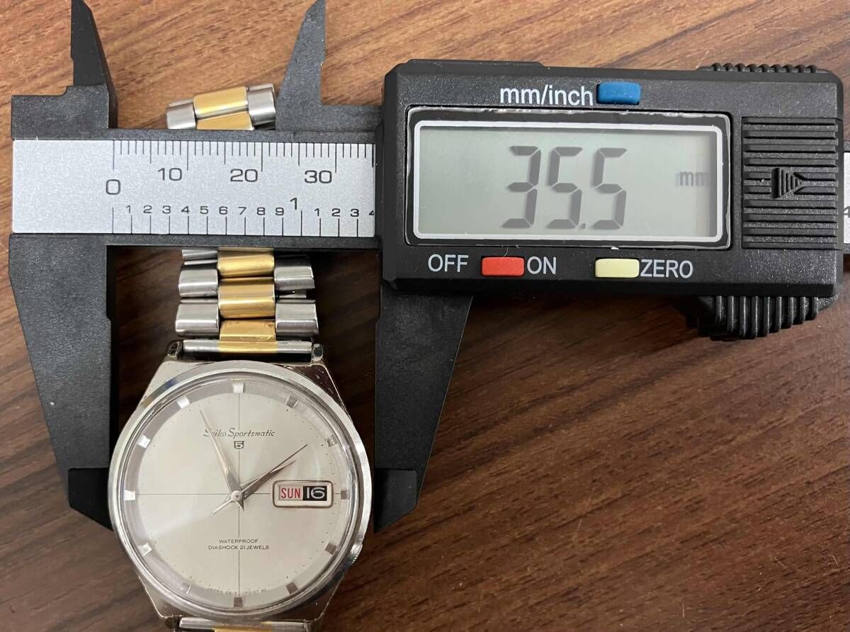 稼働　セイコー　自動巻き　腕時計　スポーツ　マチック ヴィンテージセイコースポーツマチック17石自動巻き