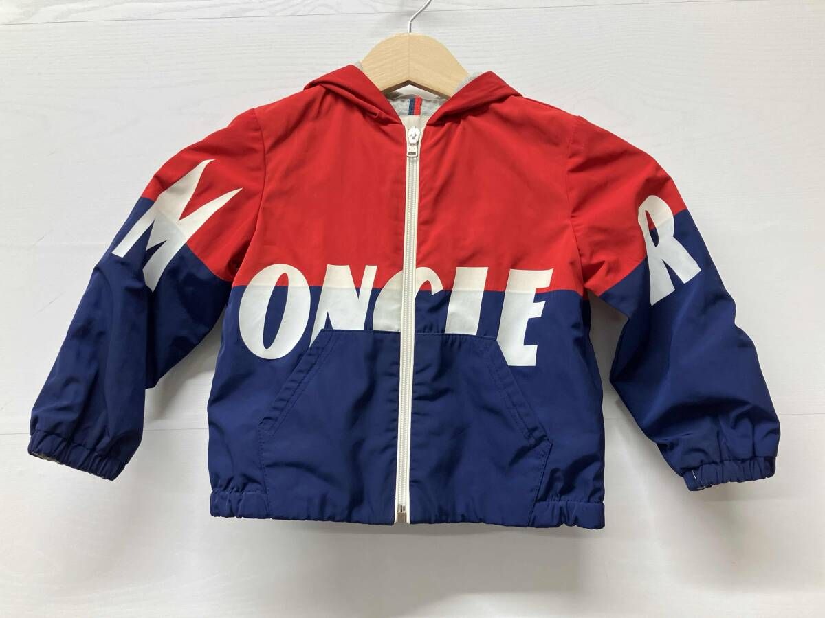 MONCLER モンクレール ブルゾン ウィンドブレーカー NYV RED ネイビー 青 赤 キッズ サイズ 3 100 cm付属品は画像の物が全てです