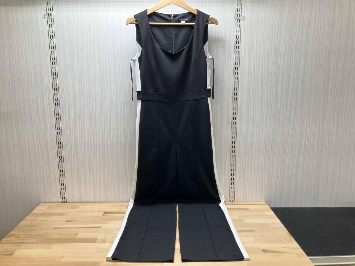 TOMMY HILFIGER ノースリーブサイドストライプジャンプスーツ オーバーオール レディース 表記サイズFトミーヒルフィガー