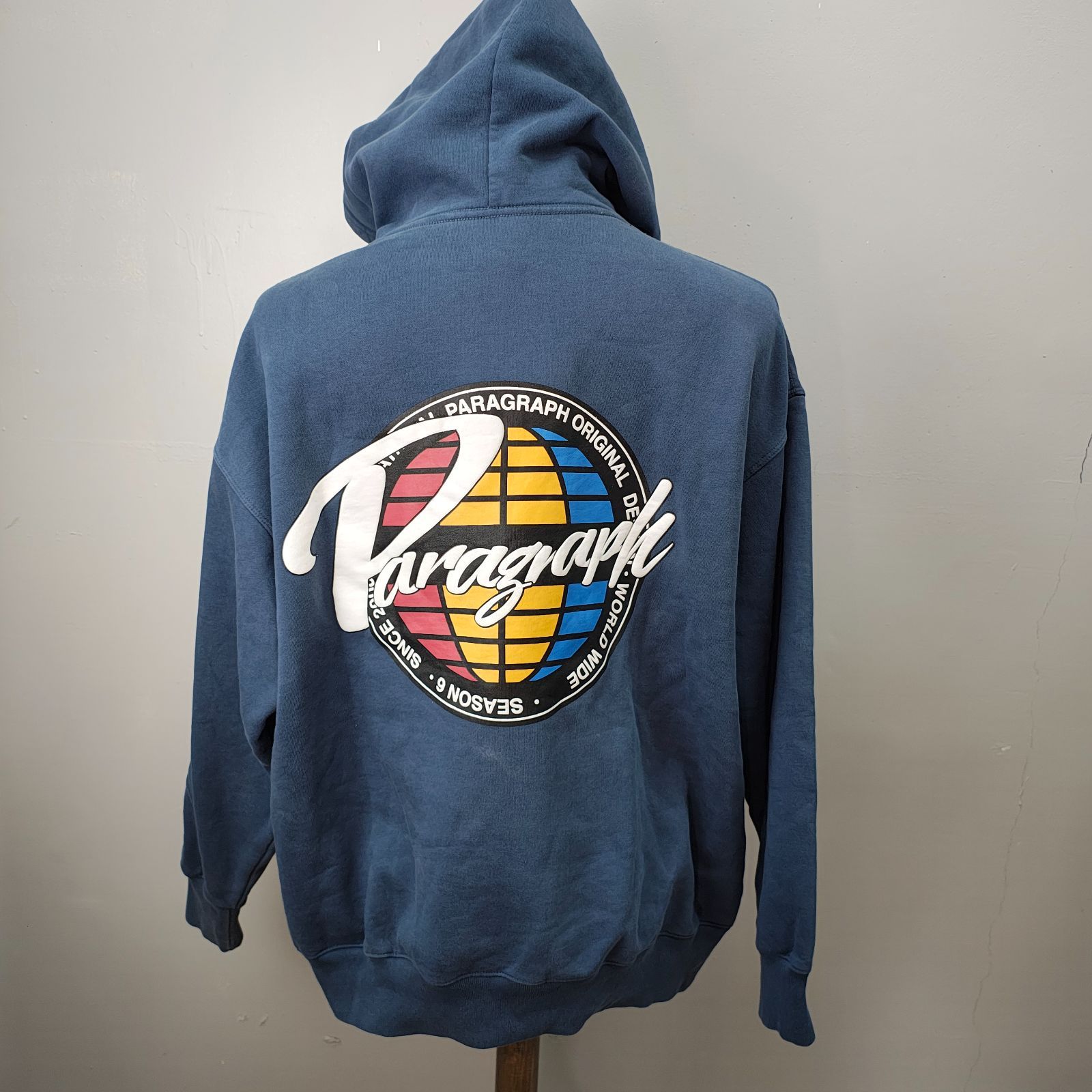 Paragraph パラグラフ プルオーバーパーカー ネイビー フェード 色褪せ 