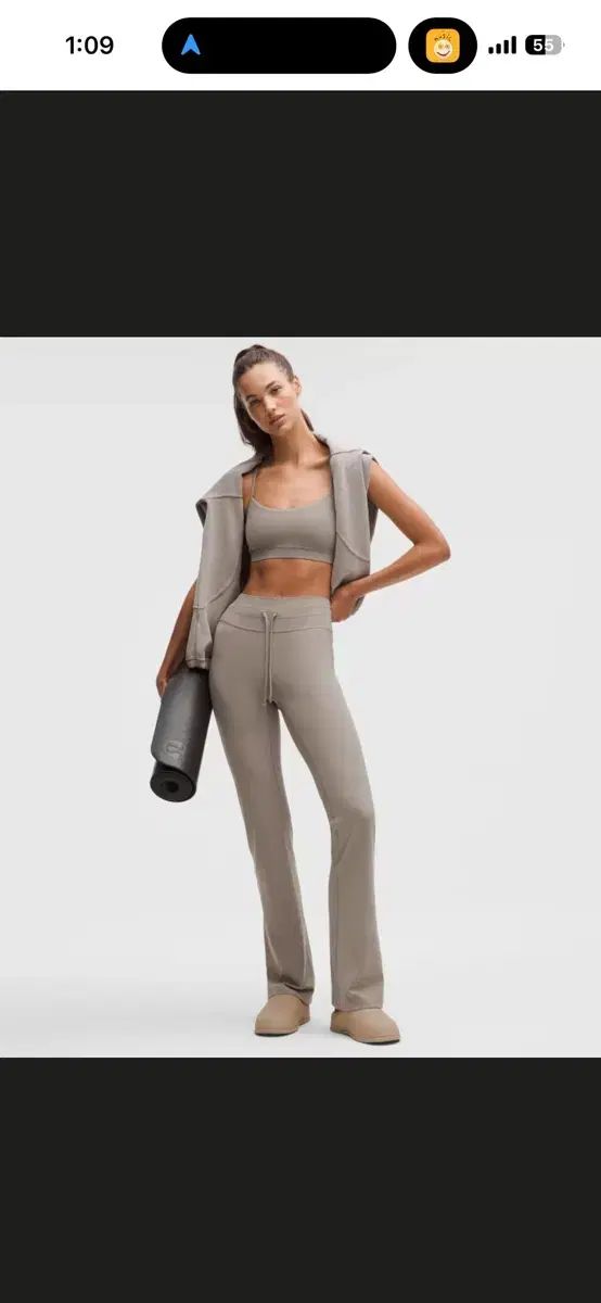 ルルレモン グルーヴ 暖炉 アッシュグレー