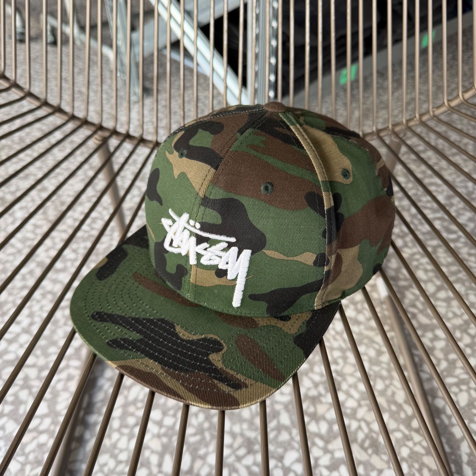 STUSSY camo cap size Free ステューシー 帽子 迷彩 カモ キャップ ストリート ユニセックス HIPHOP