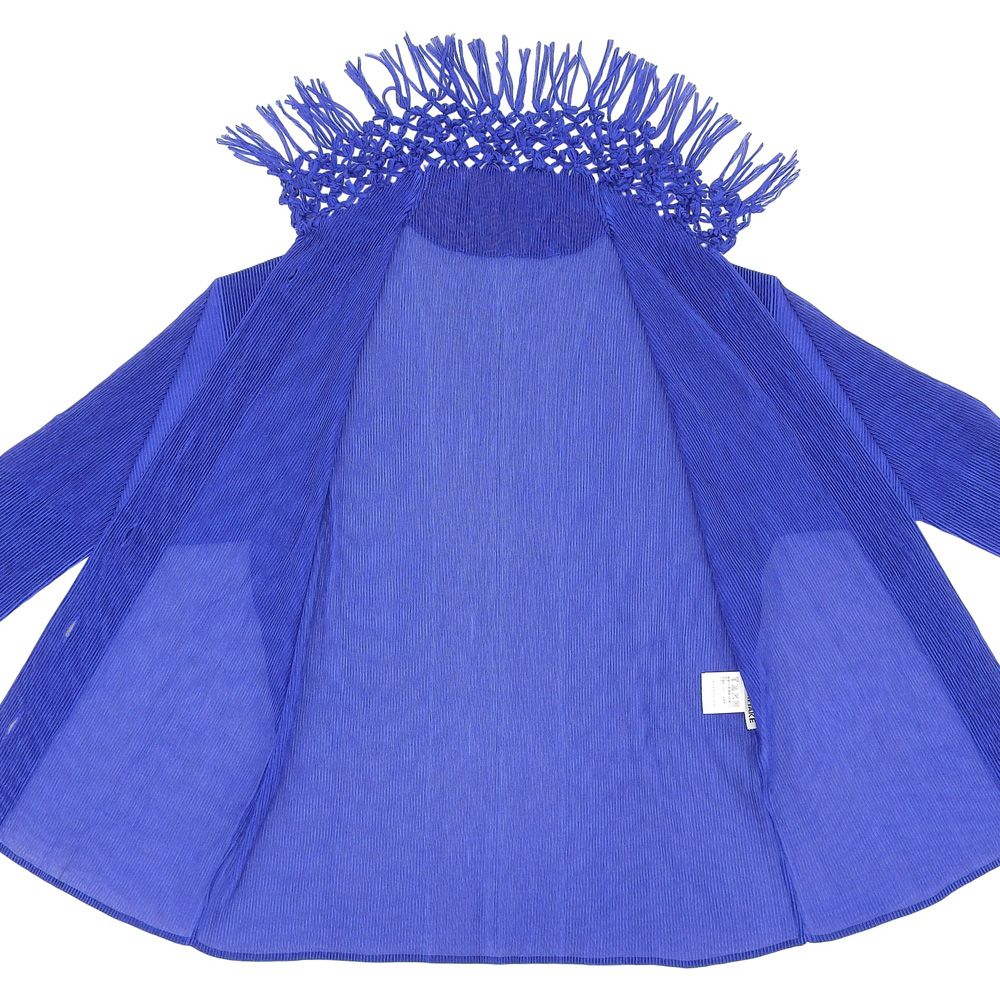 ISSEY MIYAKE イッセイミヤケ 美品 フリンジカラー プリーツ シアー