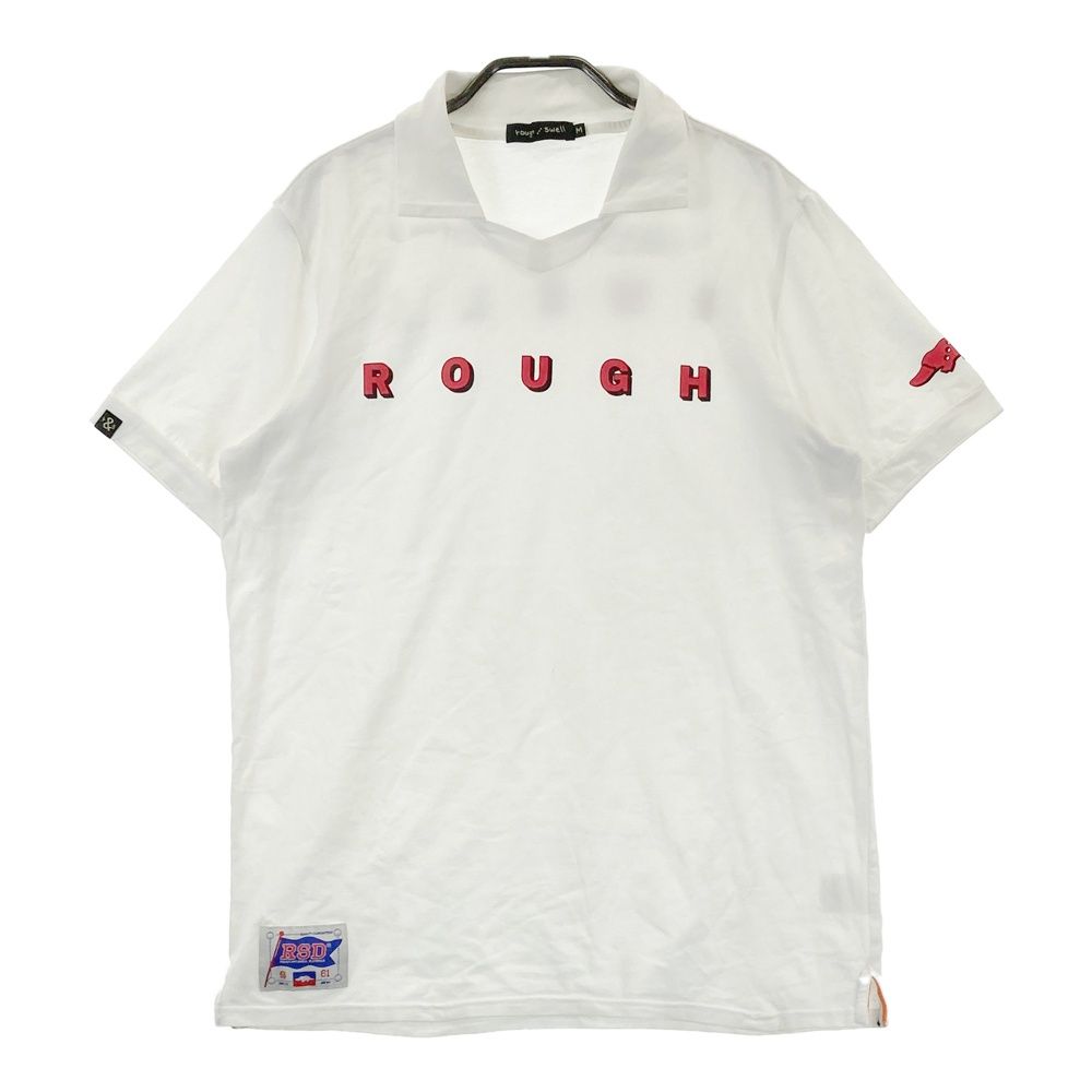 サイズ M ROUGH SWELL ラフアンドスウェル 2025年 半袖襟付きTシャツ ホワイト系 ゴルフウェア メンズ ストスト