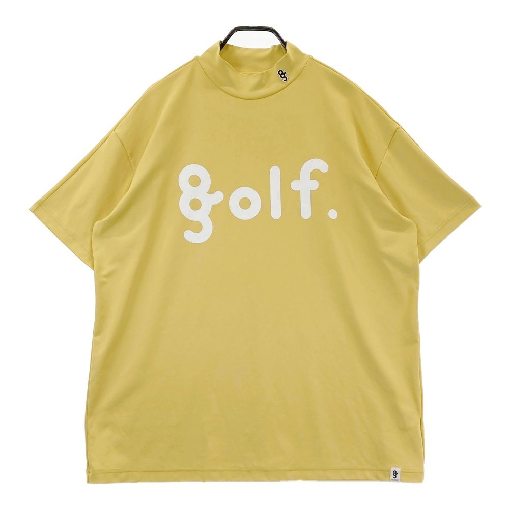 サイズ XXL 8 G SHOOT エイジシュート モデル ハイネック 半袖Tシャツ イエロー系 ゴルフウェア メンズ ストスト