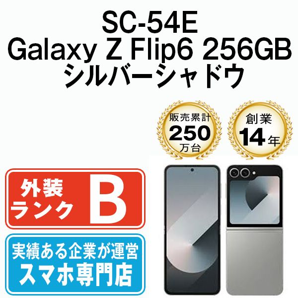 SC 54 E Galaxy Z Flip 6 256 GB シルバーシャドウ SIMフリー 本体 ドコモ スマホ ギャラクシー ess 7 mtm