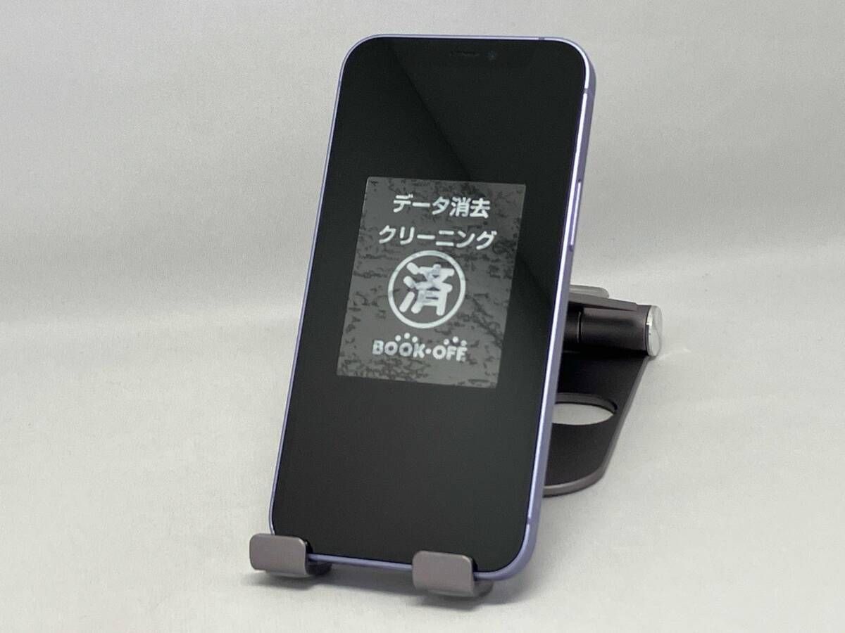 au SIMロックなし MJQD 3 J A iPhone 12 Mini 128 GB パｰプル