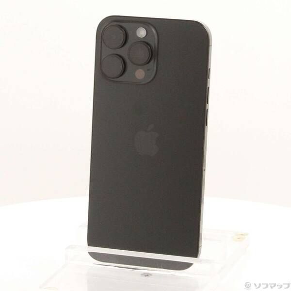 中古品〕 iPhone16 Pro Max 256GB ブラックチタニウム MYWG3J／A SIM