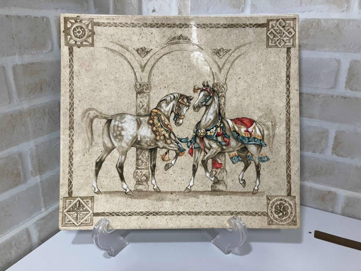 ジアン シュヴォー デュ ヴァン スクエアプレート 馬 GIEN