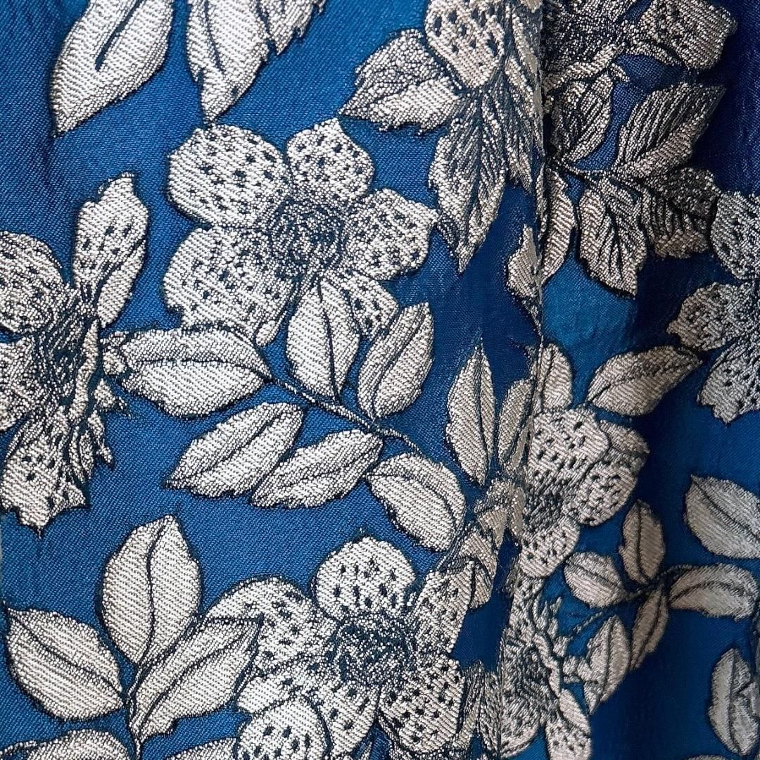 アナイ ノースリーブワンピース 36 花柄 ブルー - メルカリ