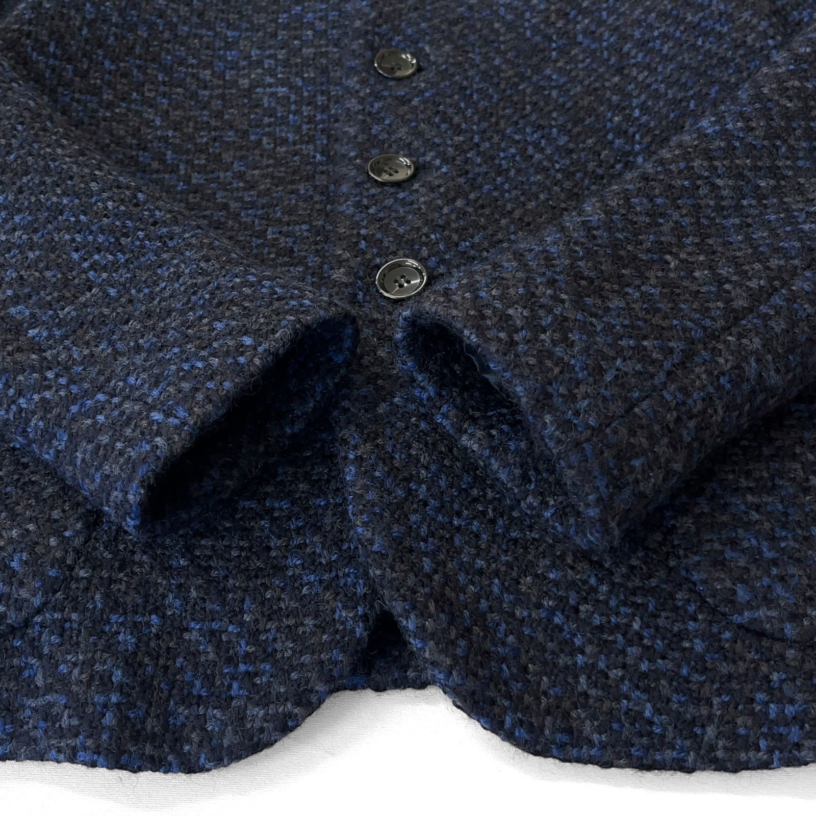 BLUE BLUE☆ブルーブルーARIGATO　ウールジャケット日本製　聖林公司 BLUE BLUE JAPAN ブルーブルージャパン 聖林公司 ARIGATO ツイード