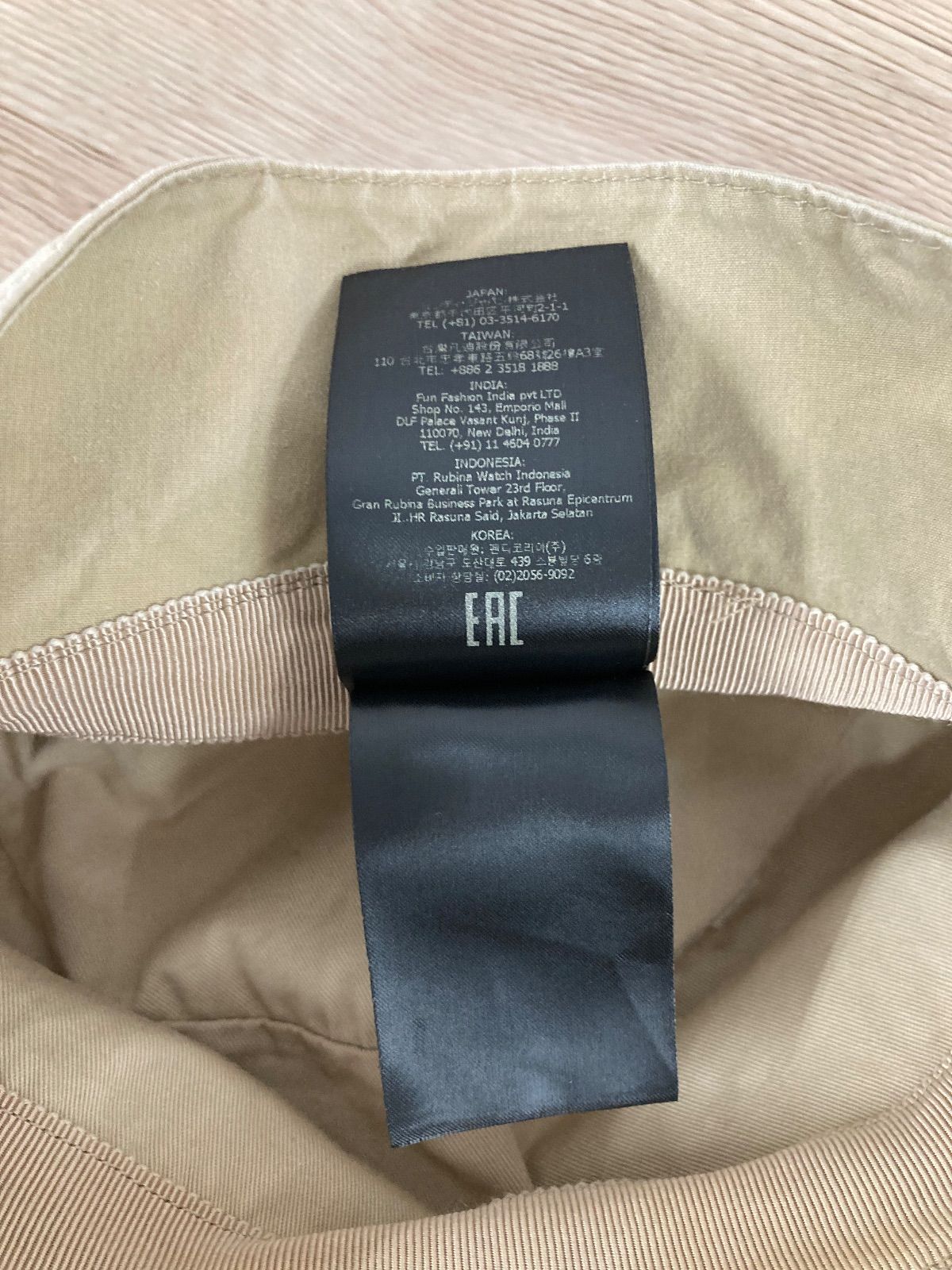 バケットハット ベージュ