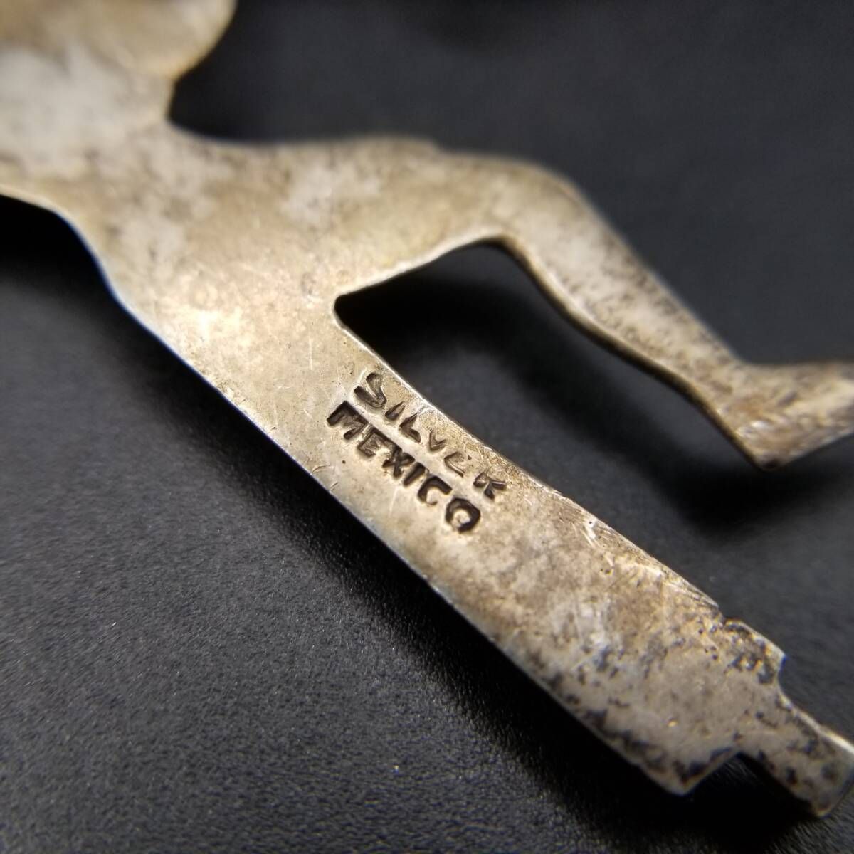 メキシコ 925 シルバー 水を運ぶ人 労働者 ヴィンテージ ブローチ 銀