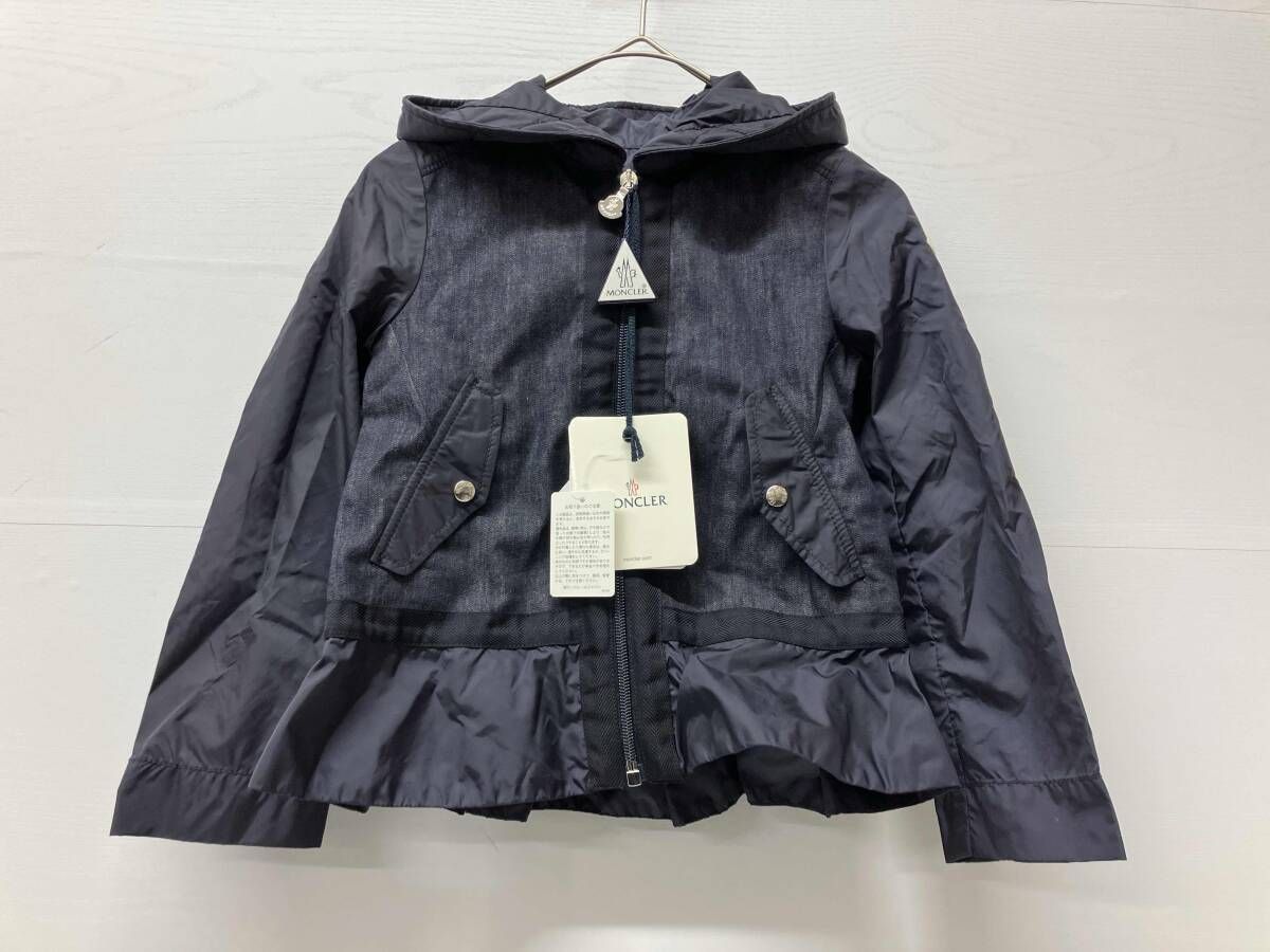 MONCLERモンクレール 異素材デニム ナイロンパーカー NYV ネイビー サイズ 6 anni 115 cm キッズ 付属品は画像の物が全てです