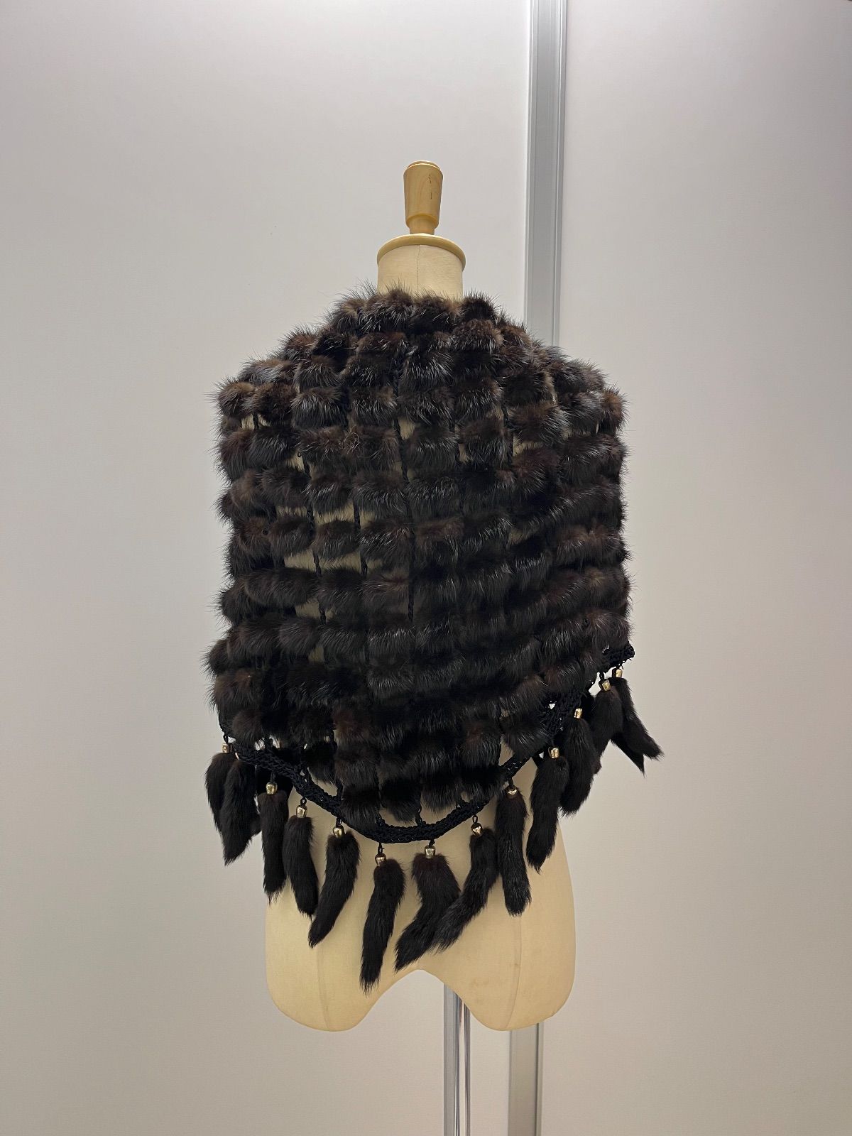  ミンクファーショール ケープ 毛皮 ストール ショール 小物