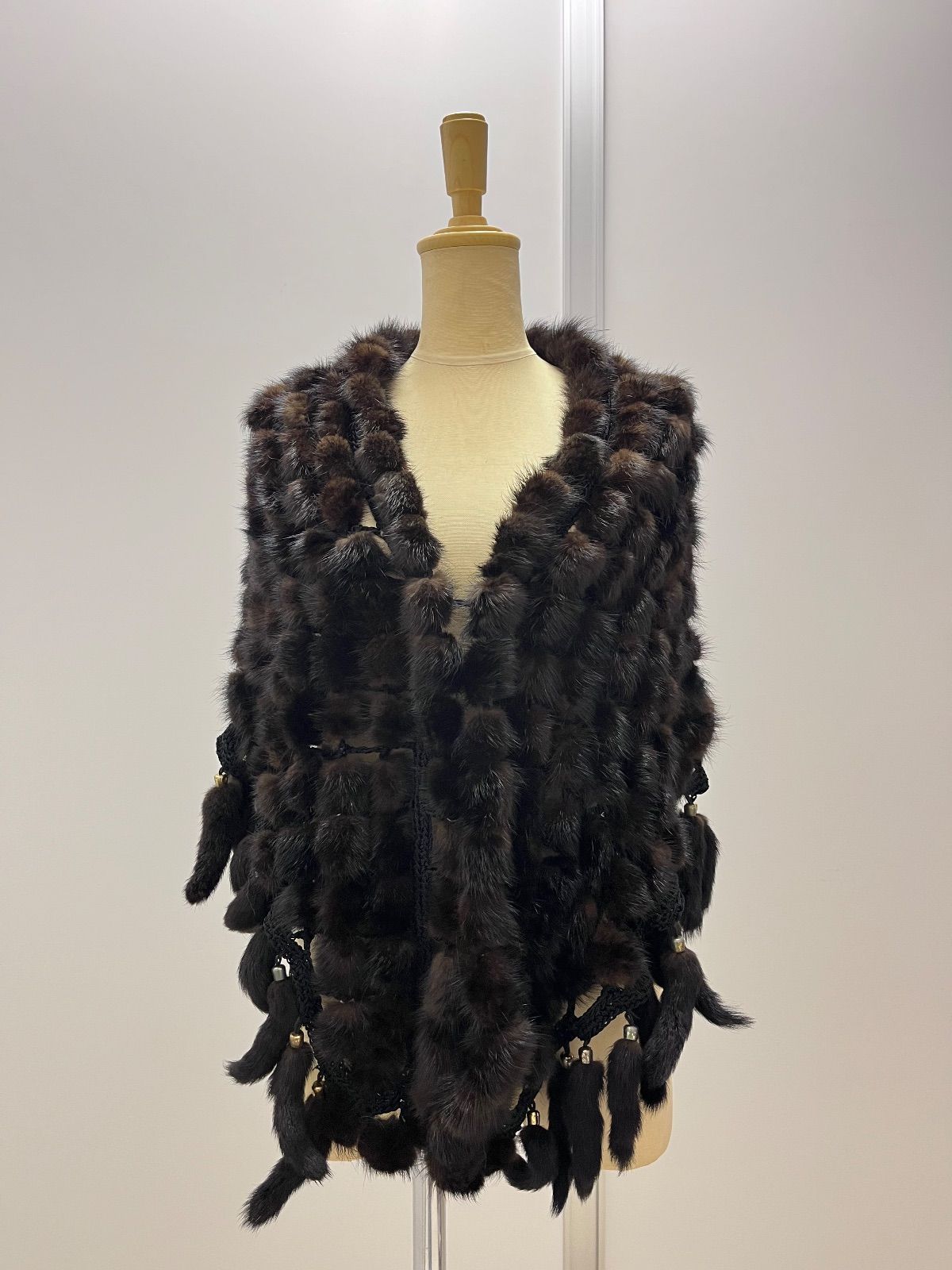 ミンクファーショール ケープ 毛皮