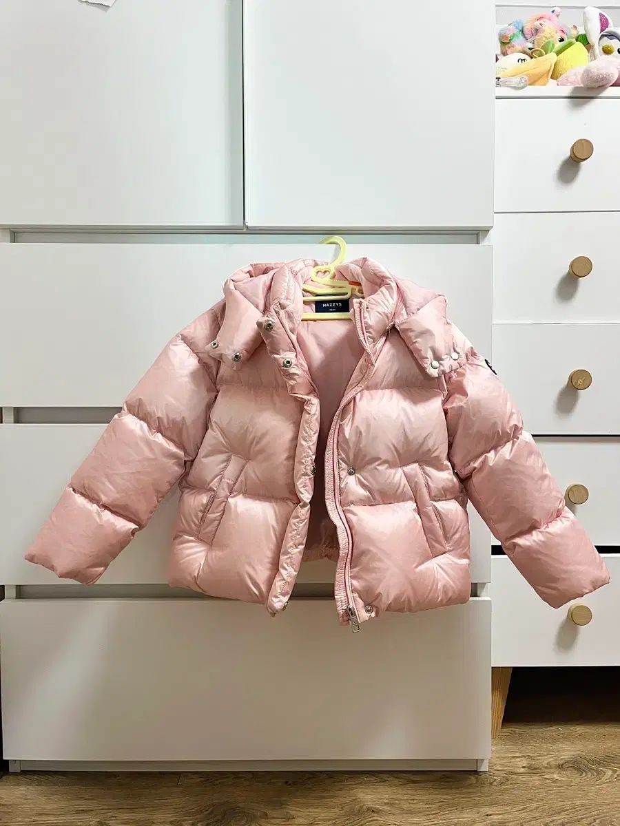 ヘジス キッズ 女の子 ピンク ダウン 130