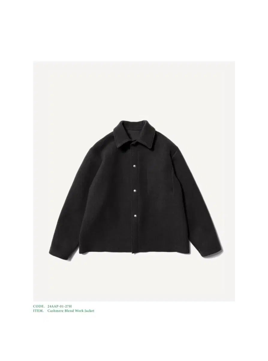 2 アプレッセ A presse 24 fw カシミア ブレンド ワークジャケット