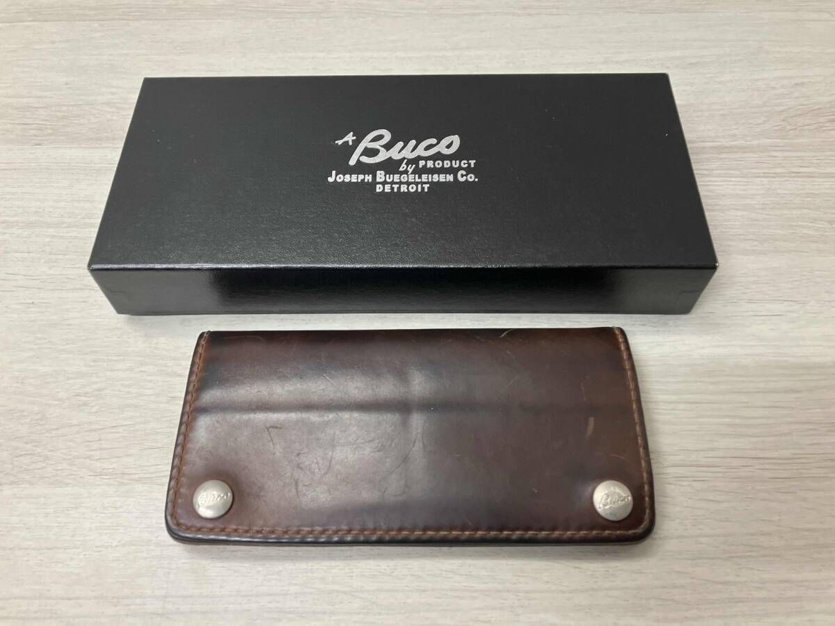BUCO BA 7104 WALLET CORDOVAN ﾌﾞｺ ｺｰﾄﾞﾊﾞﾝｳｫﾚｯﾄ ﾌﾞﾗｳﾝ