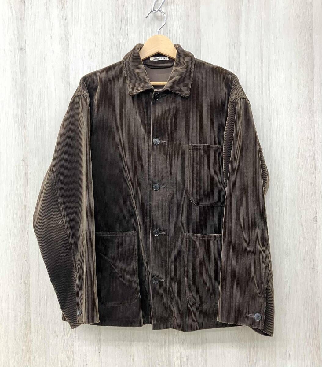 AURALEE オーラリー カバーオール UNITED ARROWS別注 WASH ED SHANKAR WIDE BLOUS ON ブラウン サイズ3