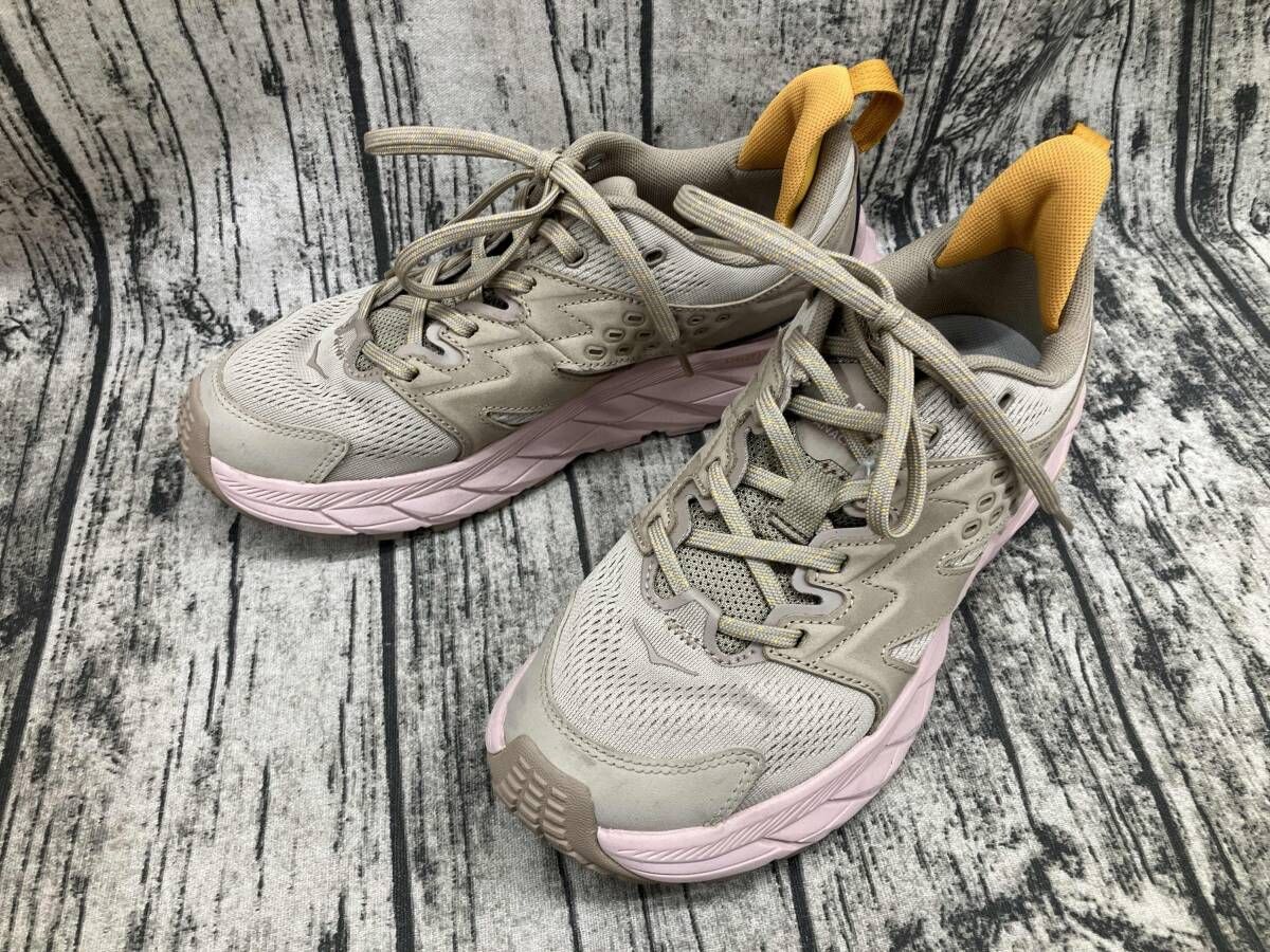 HOKA ONE ANACAPA BREZE LOW ホカオネオネ スニーカー ベージュ 24 cm