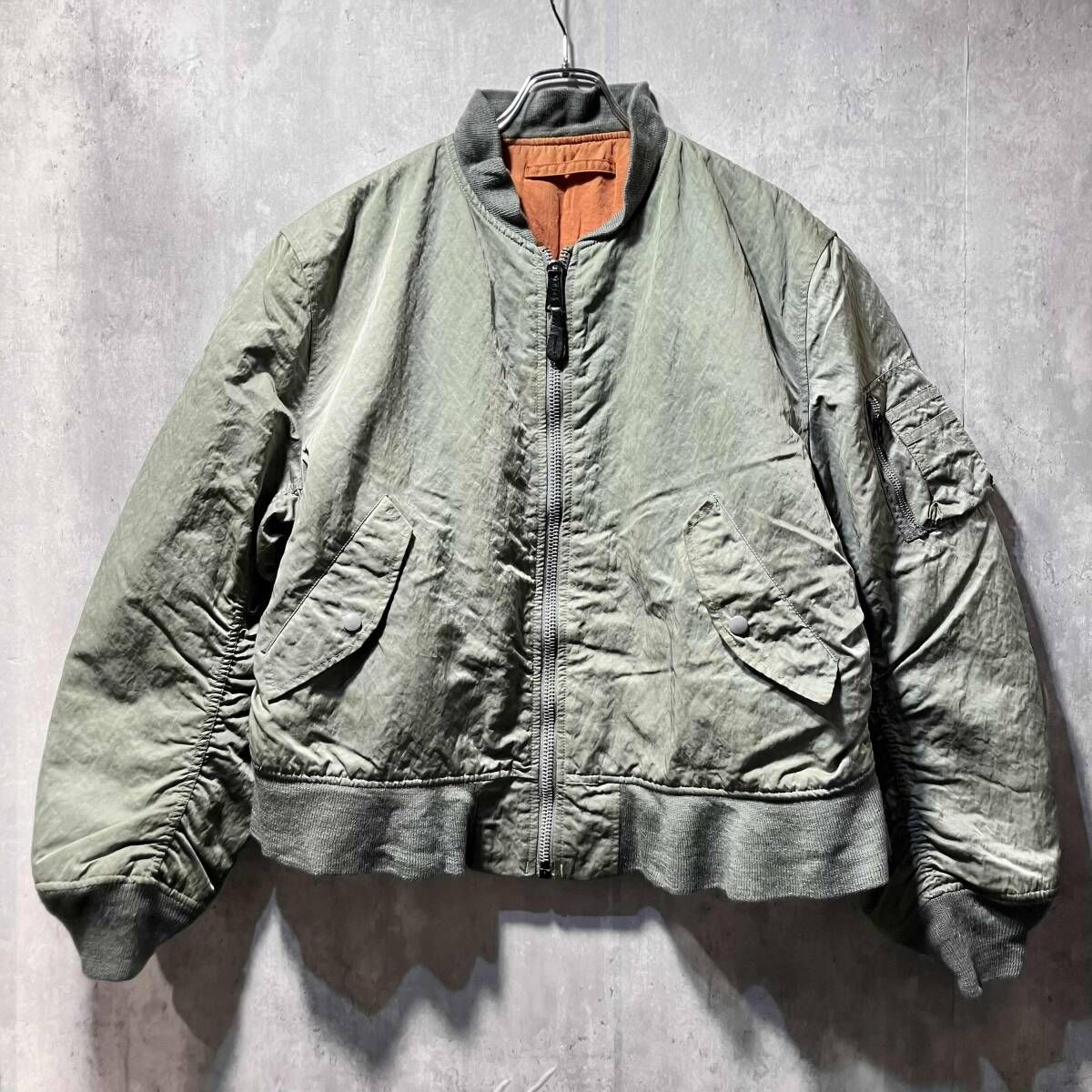 ALPHA reversible flight jacket MA 1 sizeL リバーシブル フライトジャケット アルファ