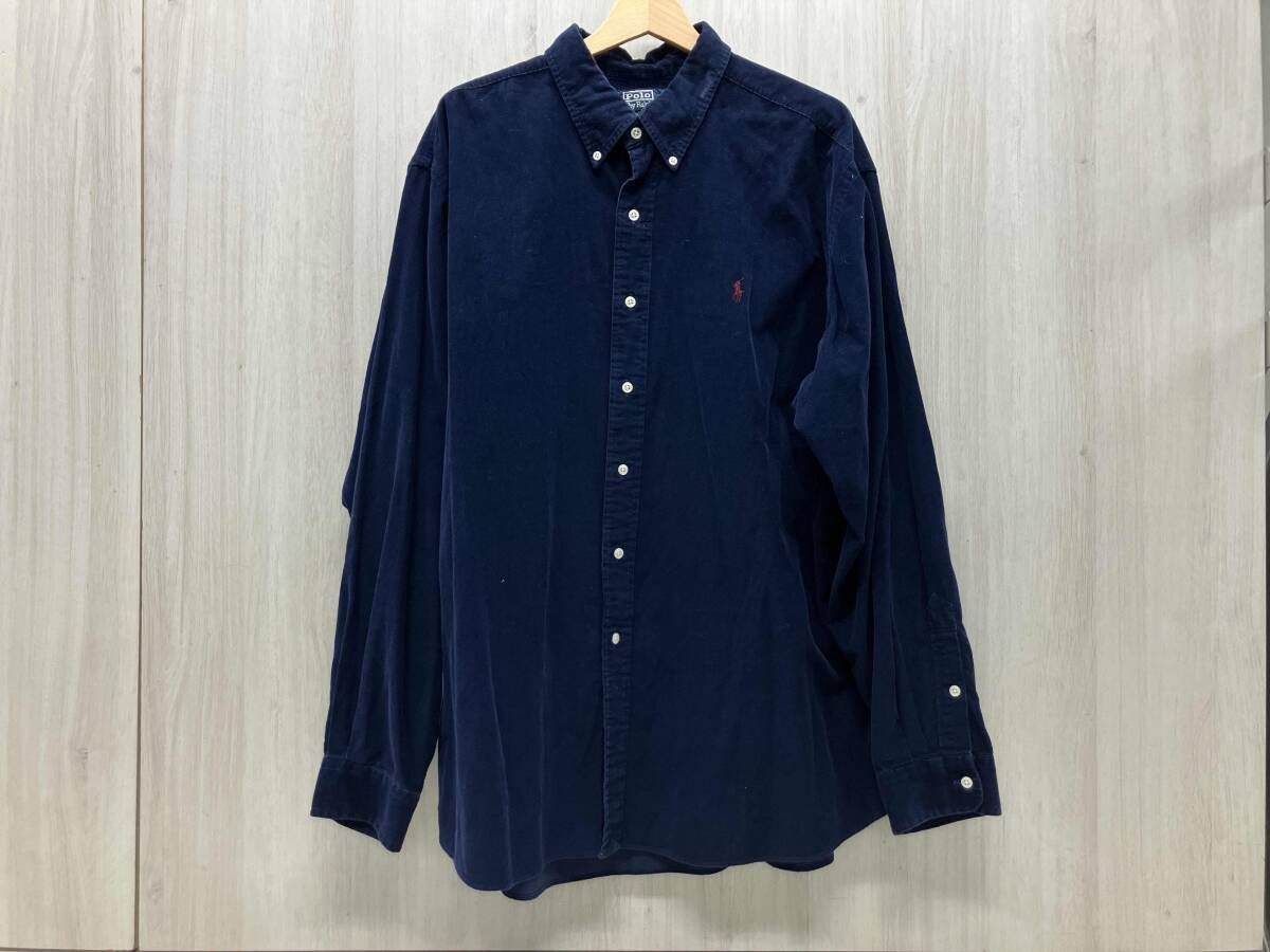 POLO RALPH LAUREN ポロ ラルフローレン 長袖シャツ ELLINGTON XXL ネイビー