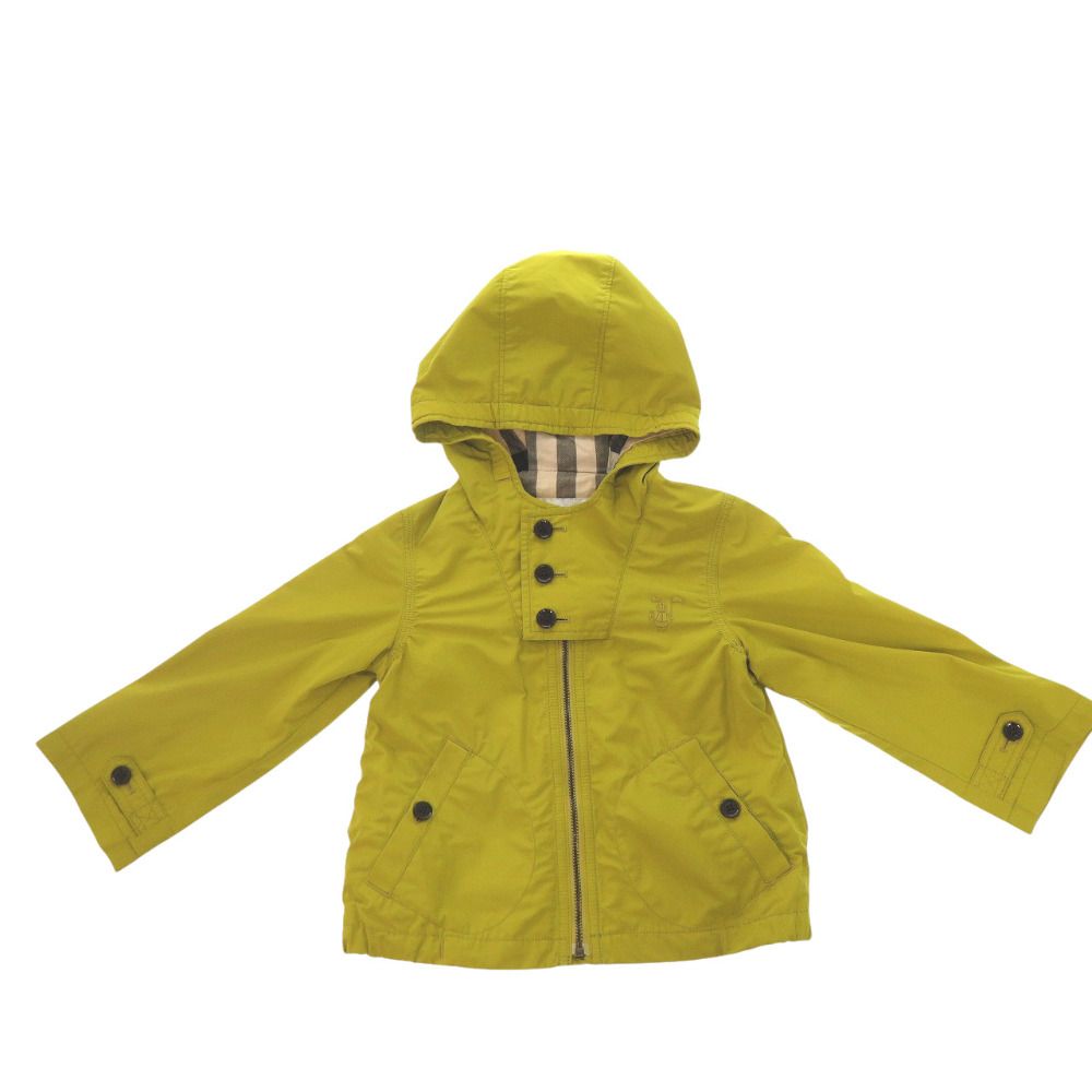 バーバリー ウィンドブレーカージャケット ノバチェック C 0 F 07 532 60 アウター ポリエステル イエローマスタード キッズ 0337 BURBERRY