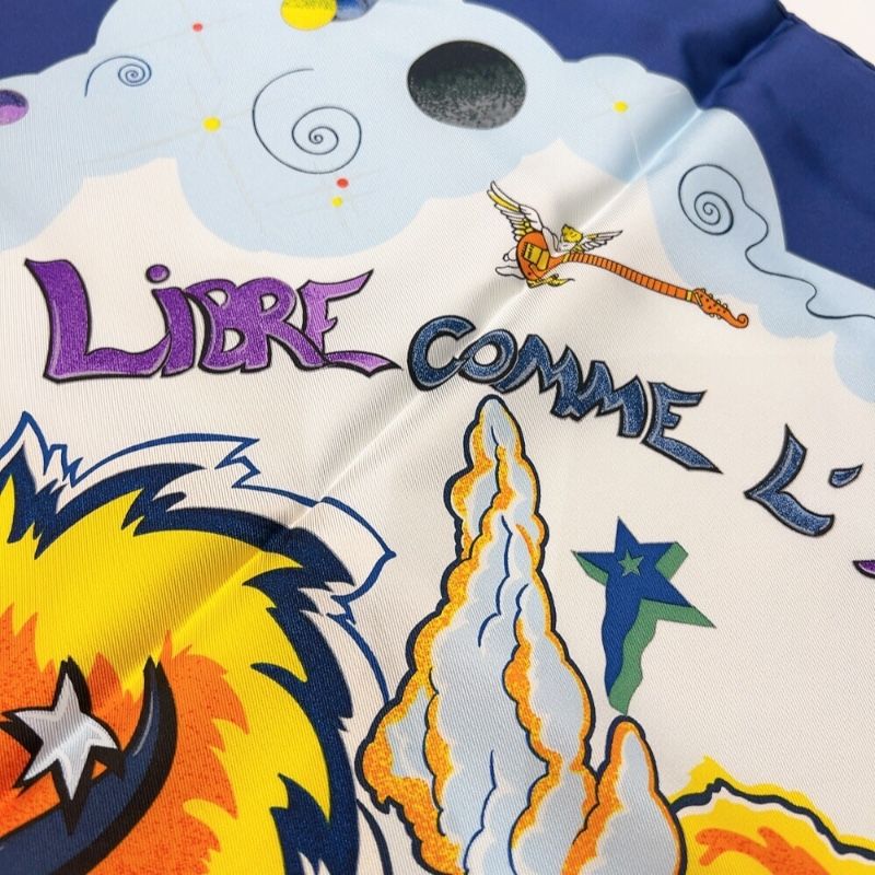 エルメス HERMES カレ90 THE ALFEE 25周年記念 AUBE LIBRE COMME L