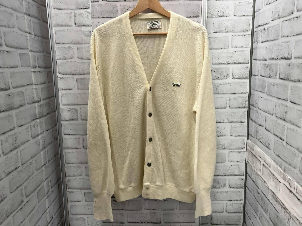 JC Penney The Fox Sweater カーディガン 古着 クリーム XLサイズ