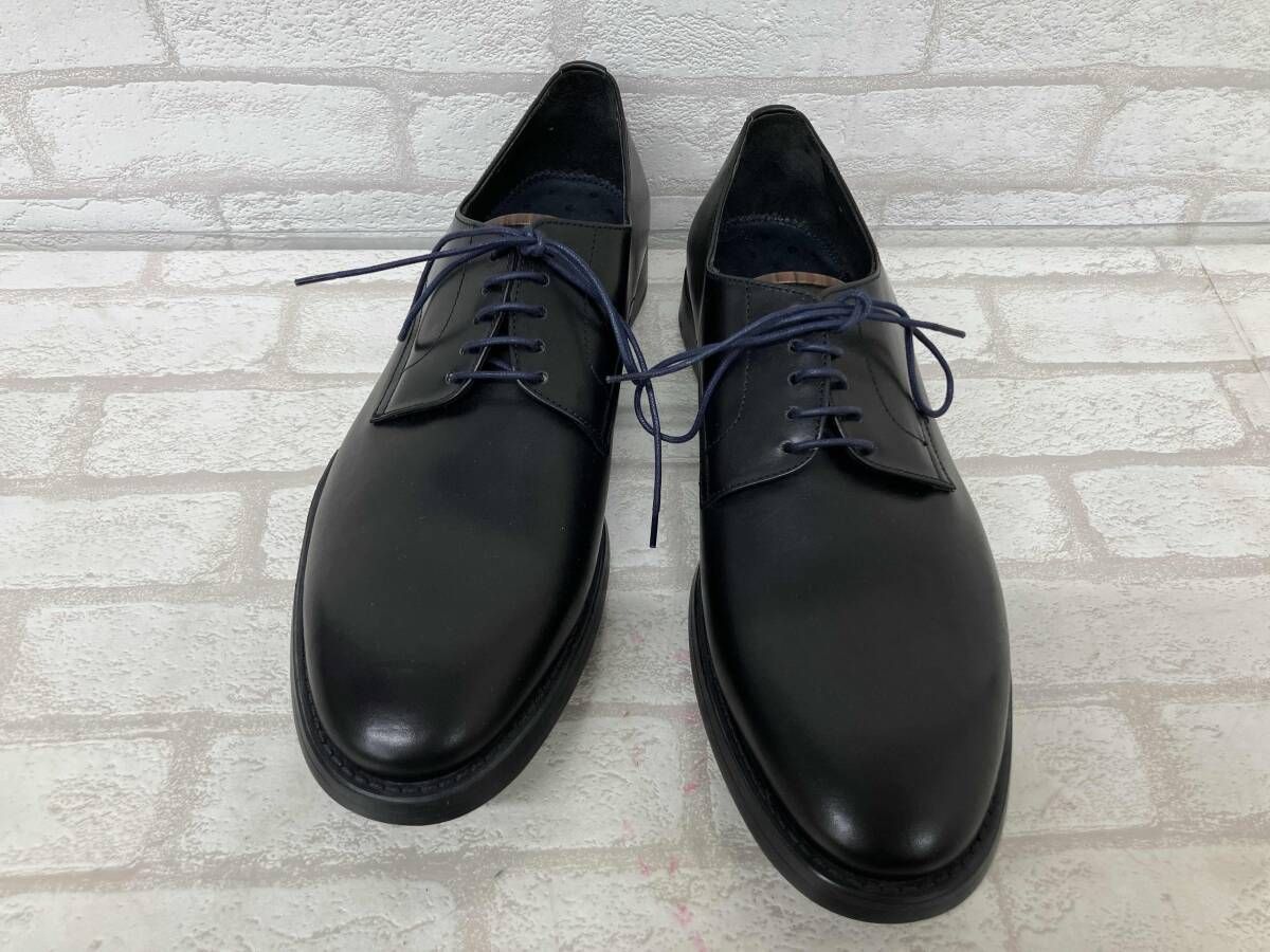 PAUL SMITH 30 PA 220 857 ポールスミス ドレスシューズ プレーントゥ ブラック レザー 革靴 メンズ サイズ7