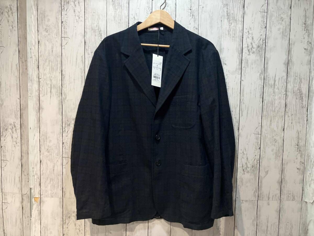 タグ付 J PRESS ブラックウォッチ チェック柄 テーラードジャケット