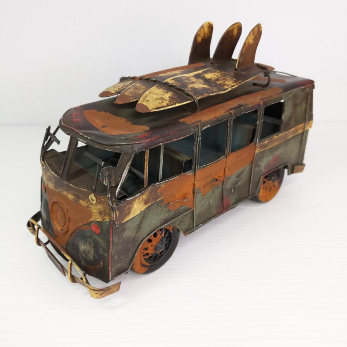 品 ヴィンテージ ブリキバス インテリア 置物〇YR-54464〇