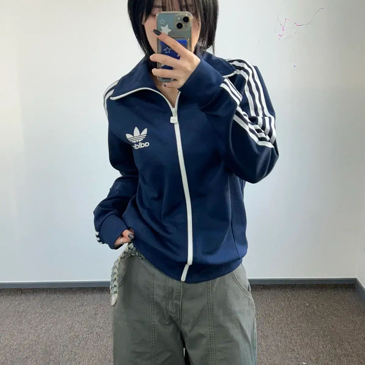 adidas アディダス ヨーロッパ ジャージ ネイビー