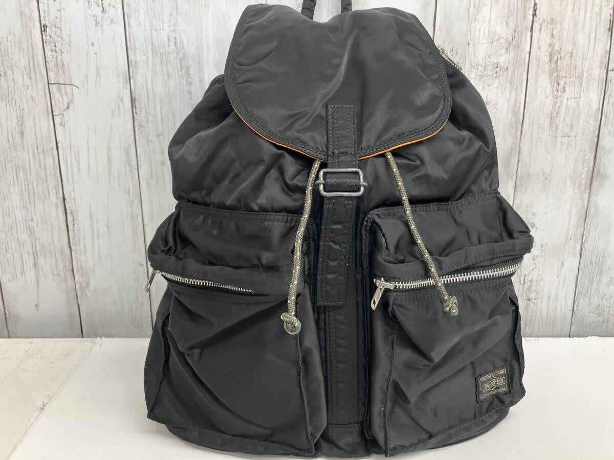 PORTER タンカー リュックサック ポーター バッグパック ブラック