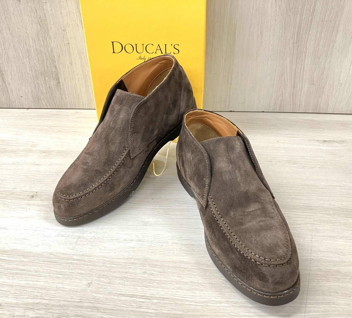 Doucals デュカルス ブーツ スエードアンクルブ ーツ DO TABACCO ブラウン サイズ41
