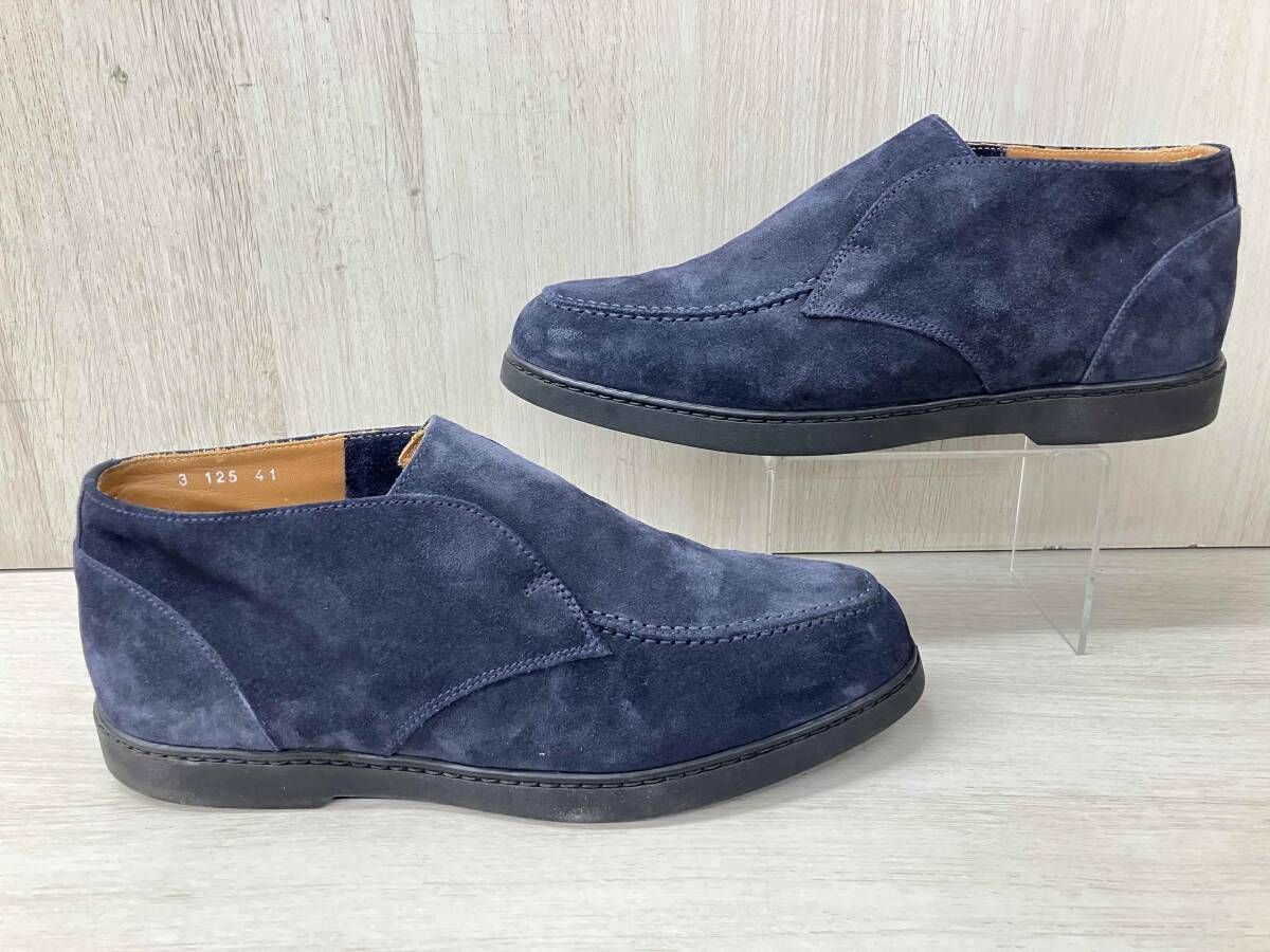 Doucals デュカルス ブーツ スエードアンクルブ ーツ DO NERO ネイビー サイズ41