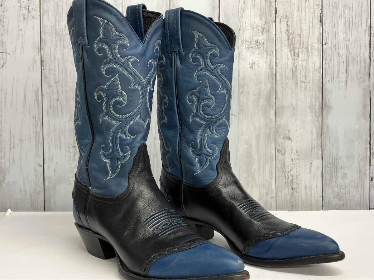 ⭐️未使用級⭐️トニーラマ　ウエスタンブーツ　刺繍　レザー TONY LAMA トニーラマ ウエスタンブーツ カントリー バイカー USA製
