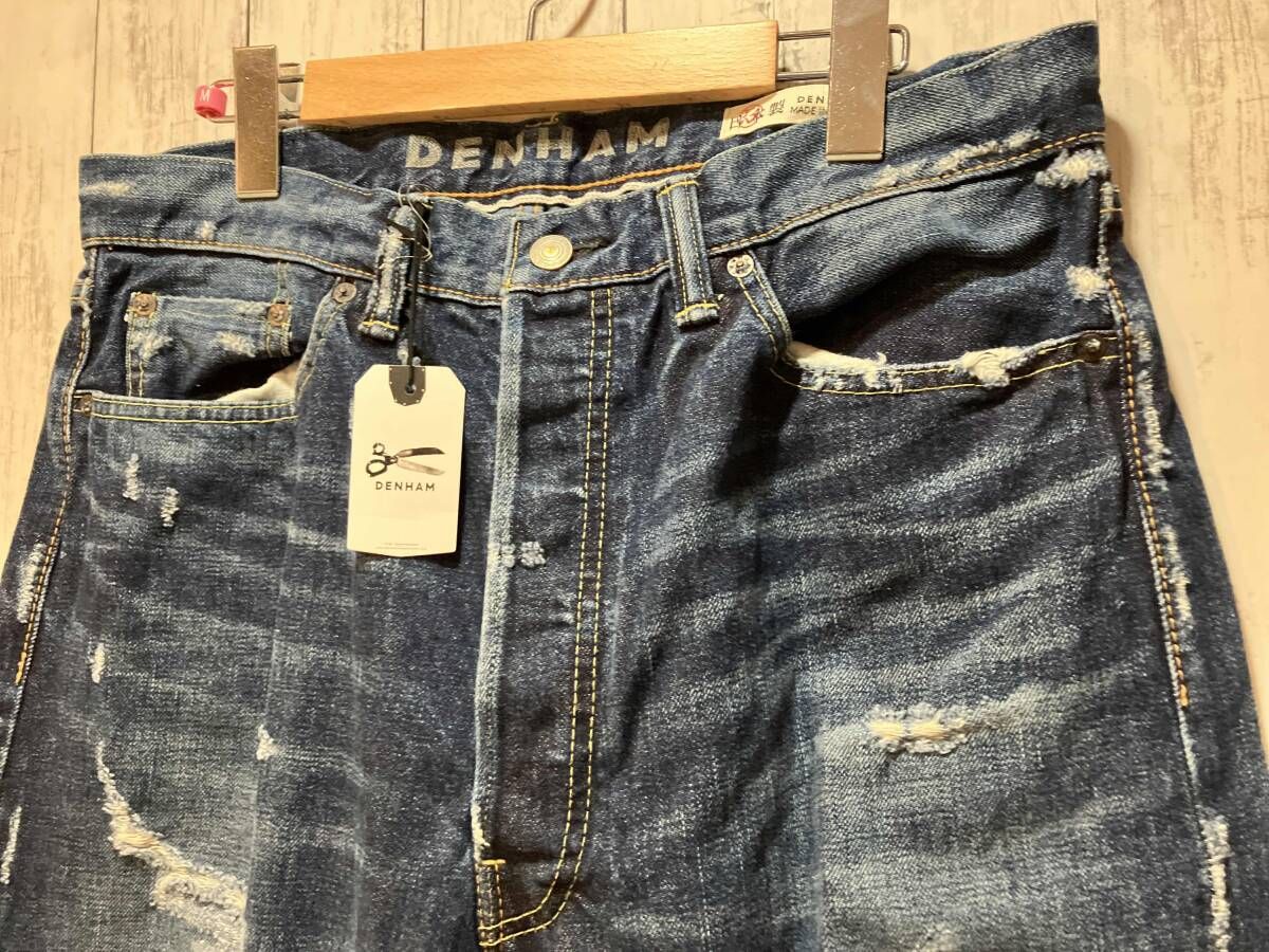 美品DENHAM デンハム RAZOR MIJ1Y 日本製 W33 【タグ付美品】DENHAM 