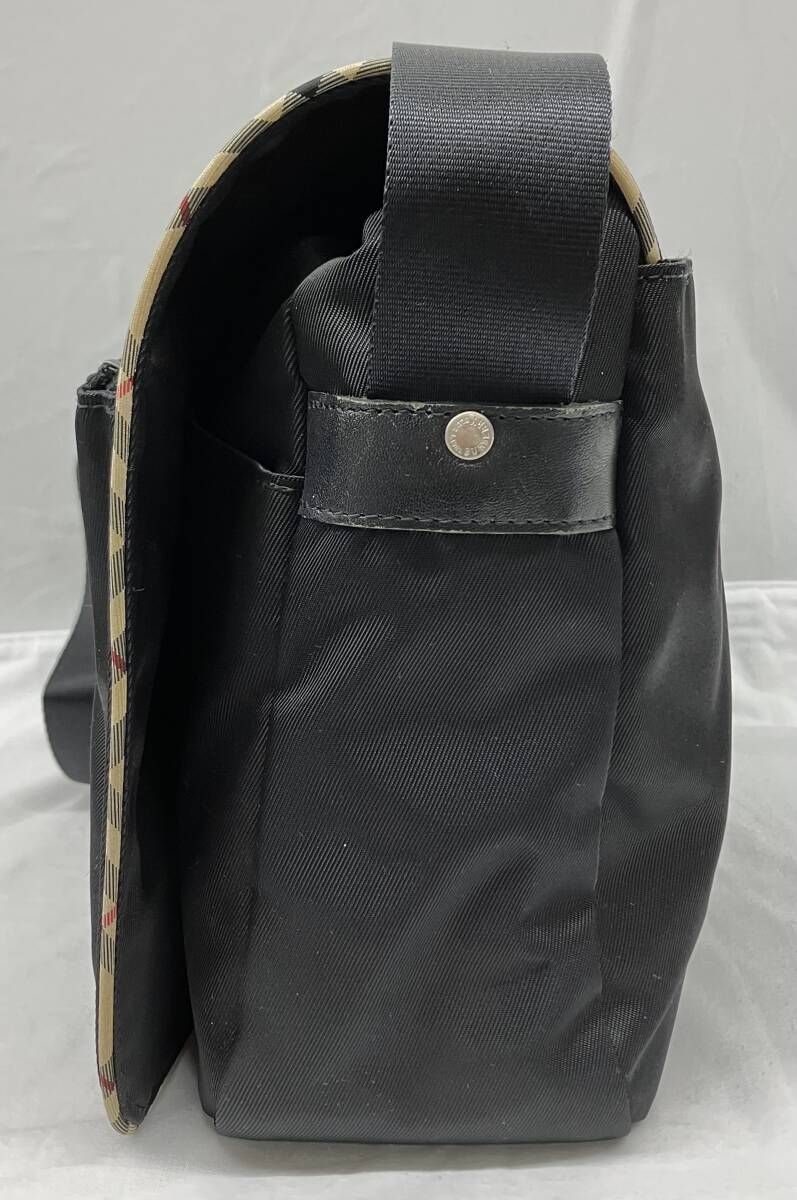 BURBERRY ショルダーバッグ ブラック BLUE LABEL バーバリーブルー