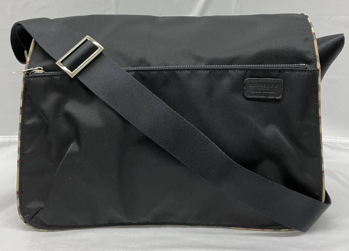 ショルダーバッグ ブラック BLUE LABEL バーバリーブルーレーベルZAE 70-501 ノバチェック ナイロン