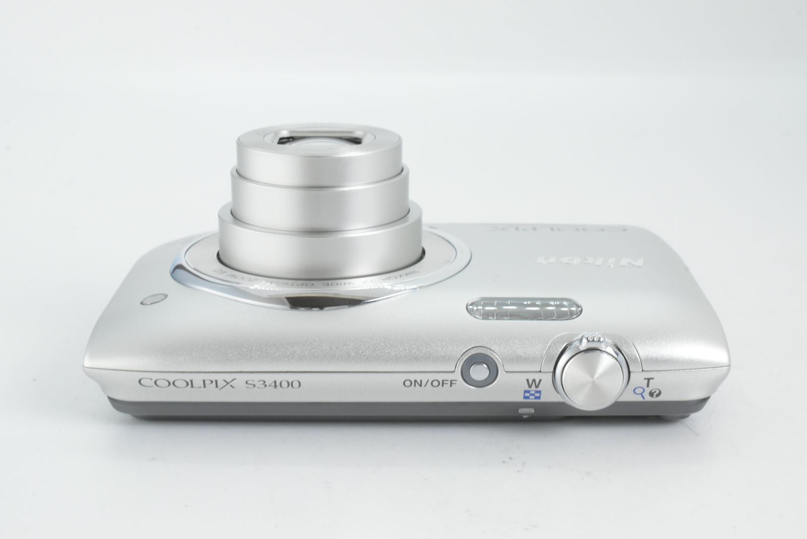 美品】Nikon Coolpix S3400 Silver Compact Digital Camera ニコン