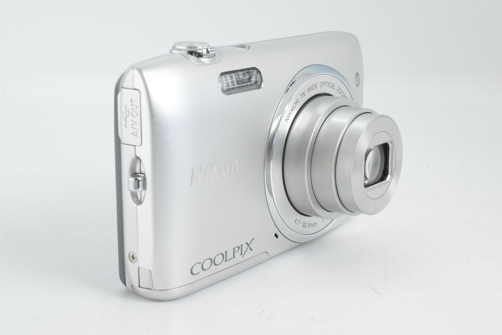 美品】Nikon Coolpix S3400 Silver Compact Digital Camera ニコン